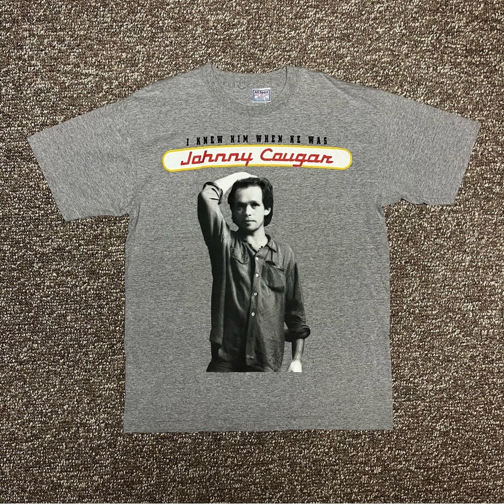 VTG John Cougar SS Mellencamp 1999 Rural Electrification Tour Band Concert Tee